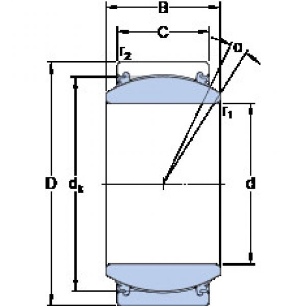 Bantalan GEZ 204 TXE-2LS SKF #1 image