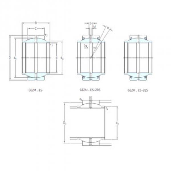 Bantalan GEZM208ES-2RS SKF #1 image