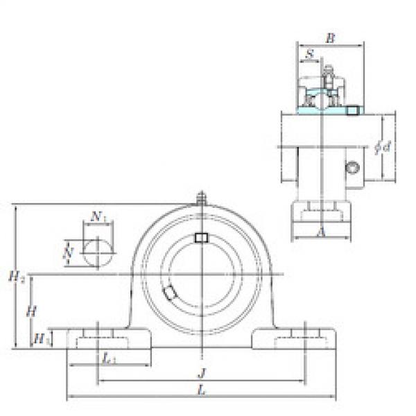 Bantalan UCSP210H1S6 KOYO #1 image