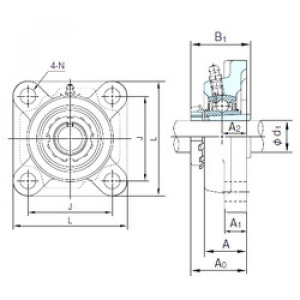 Bantalan UKF316+H2316 NACHI #1 image